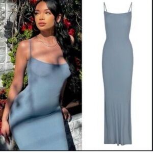 SKIMS Fits Everybody Long dress **ARCTIC** SMALL